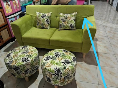 Kursi sofa dan spring bed pageralang