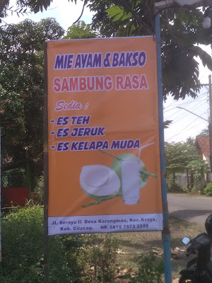 Mie ayam Bakso #SAMBUNGRASA# jl serayu2kalisarikrgmangukroya