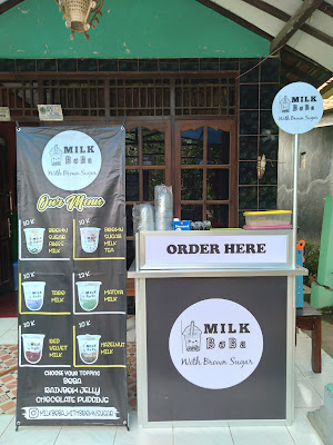 Milk Boba With Brown Sugar