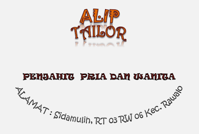 PENJAHIT BAPAK ALIP