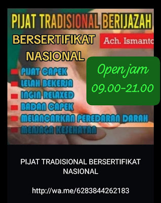 Pijat Berijazah Bapak Ismanto