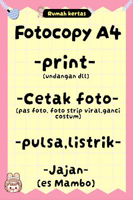 Rumah kertas (Fotocopy,ATK)