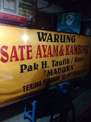 sate ayam dan kambing madura h taufik amir