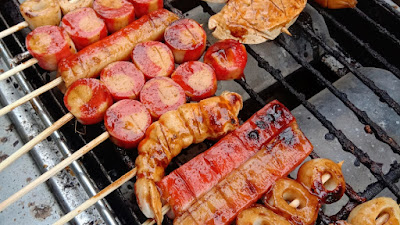 Sate seafood barbeque