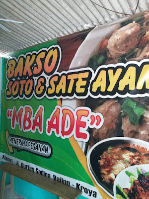 Warung Mba Ade, Bakso, Soto dan Sate ayam