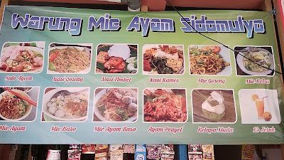 Warung "MIE AYAM SIDOMULYO"