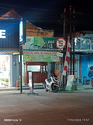 Warung soto Bu Ning klaten